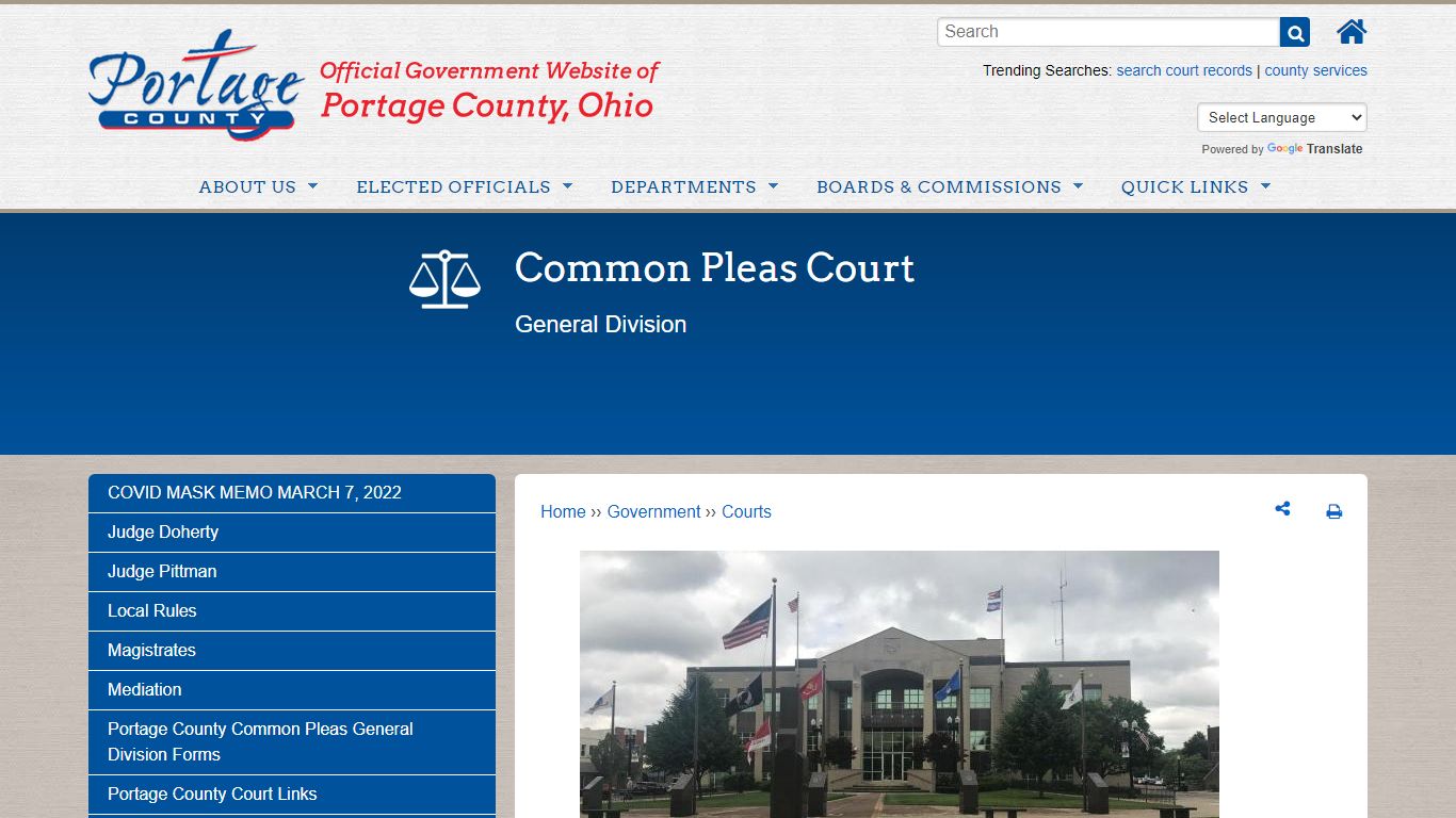 Common Pleas Court | Portage County OH